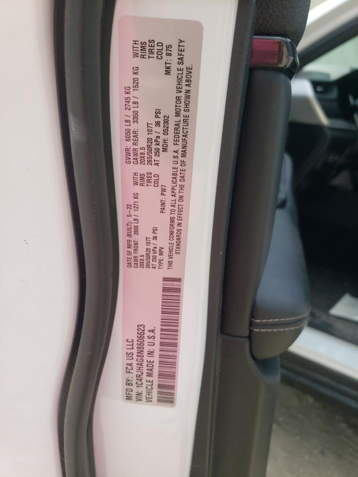 2022 Jeep Grand Cherokee Laredo VIN: 1C4RJHAG8N8606623 Lot: 67904245