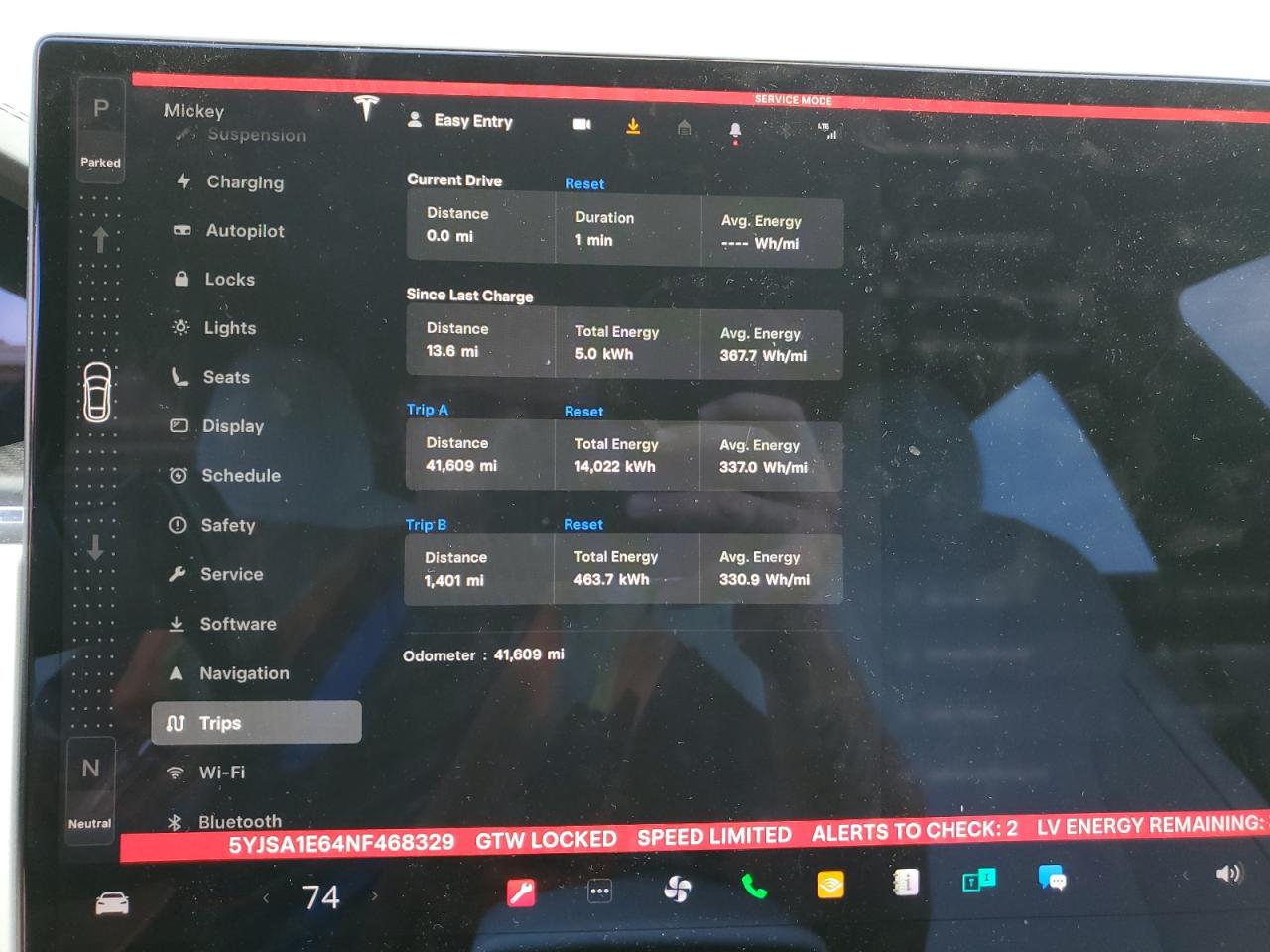 2022 Tesla Model S VIN: 5YJSA1E64NF468329 Lot: 67374905
