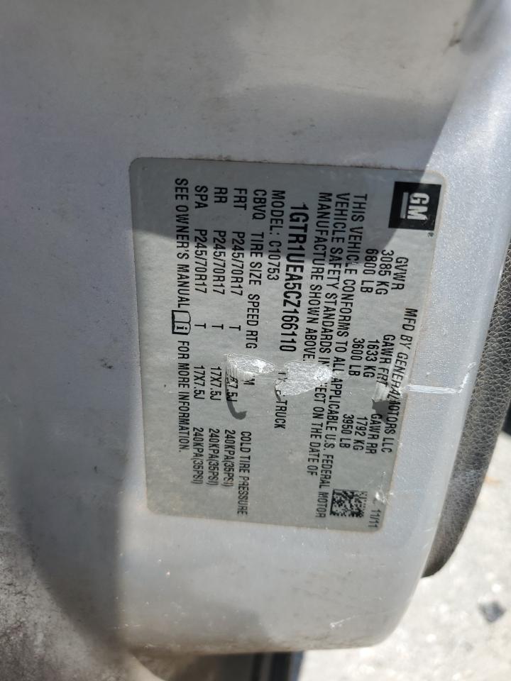 2012 GMC Sierra C1500 Sl VIN: 1GTR1UEA5CZ166110 Lot: 67442255