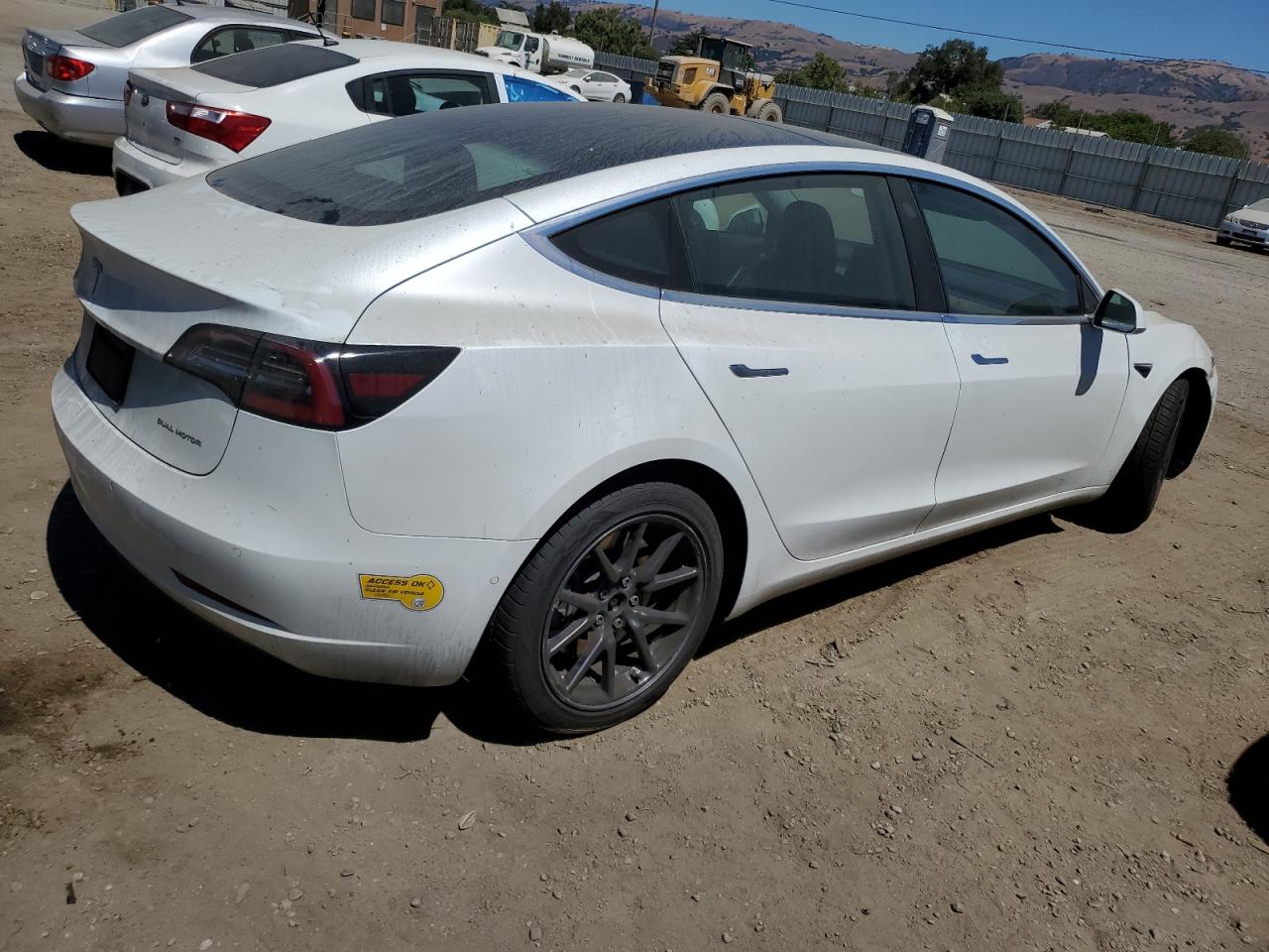 2020 Tesla Model 3 white null electric 5YJ3E1EB4LF619527 photo #4
