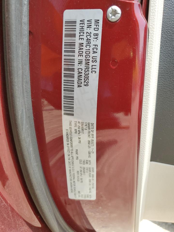 2021 Chrysler Voyager Lxi VIN: 2C4RC1DG8MR530529 Lot: 67224375