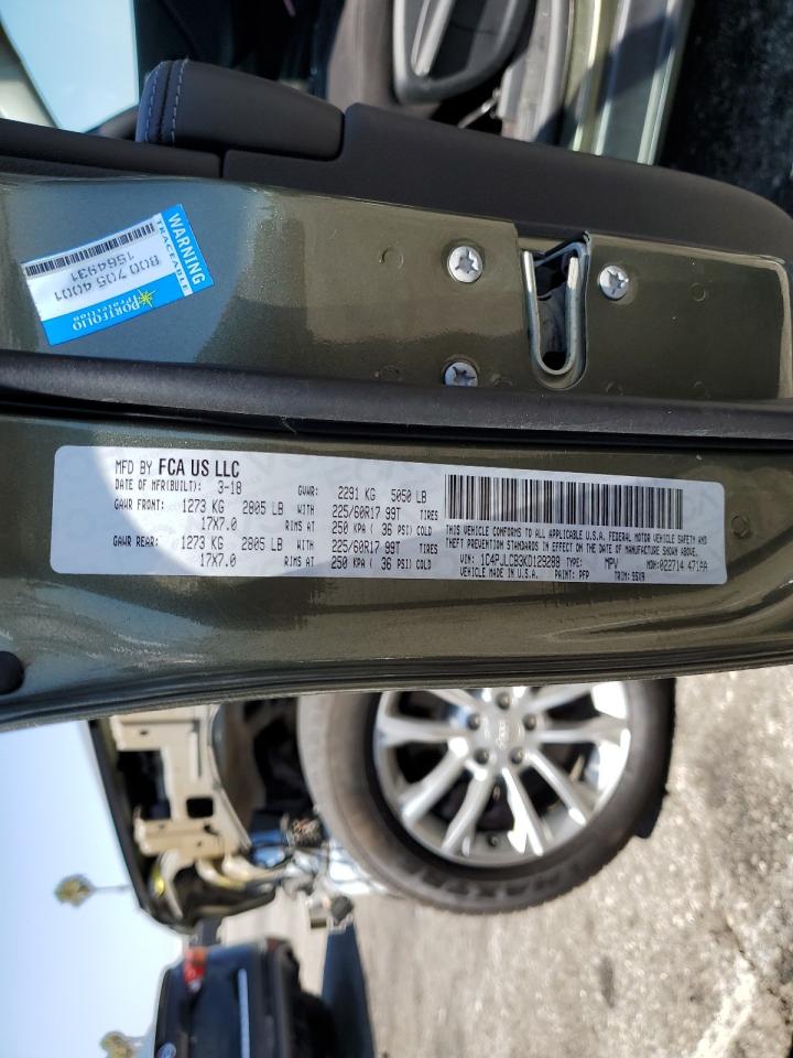 2019 Jeep Cherokee Latitude VIN: 1C4PJLCB3KD129288 Lot: 70873265