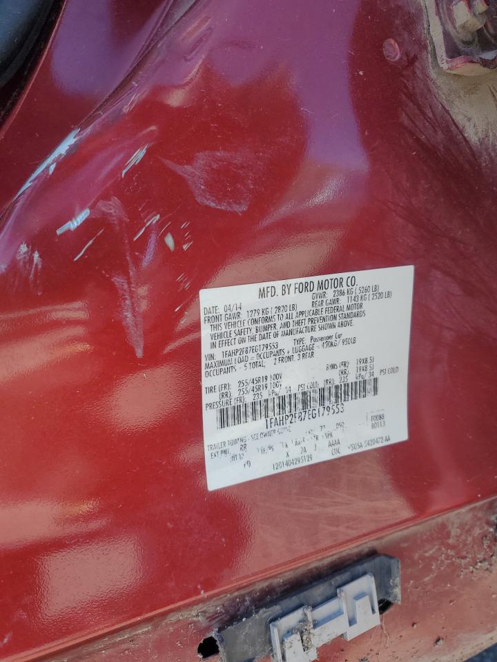 2014 Ford Taurus Limited VIN: 1FAHP2F87EG179553 Lot: 70469185