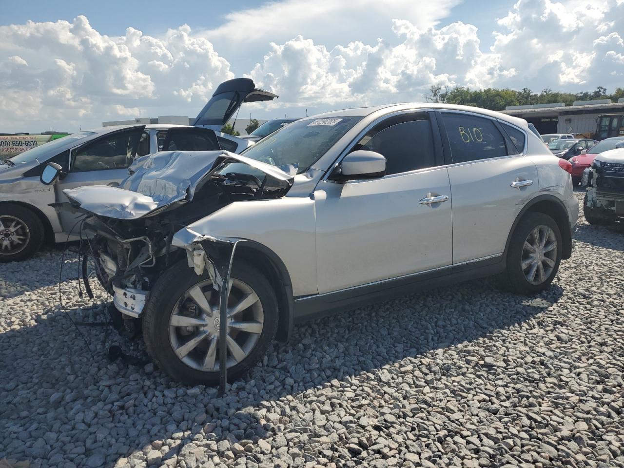 2012 Infiniti Ex35 Base silver null gas JN1AJ0HR3CM450228 photo #1