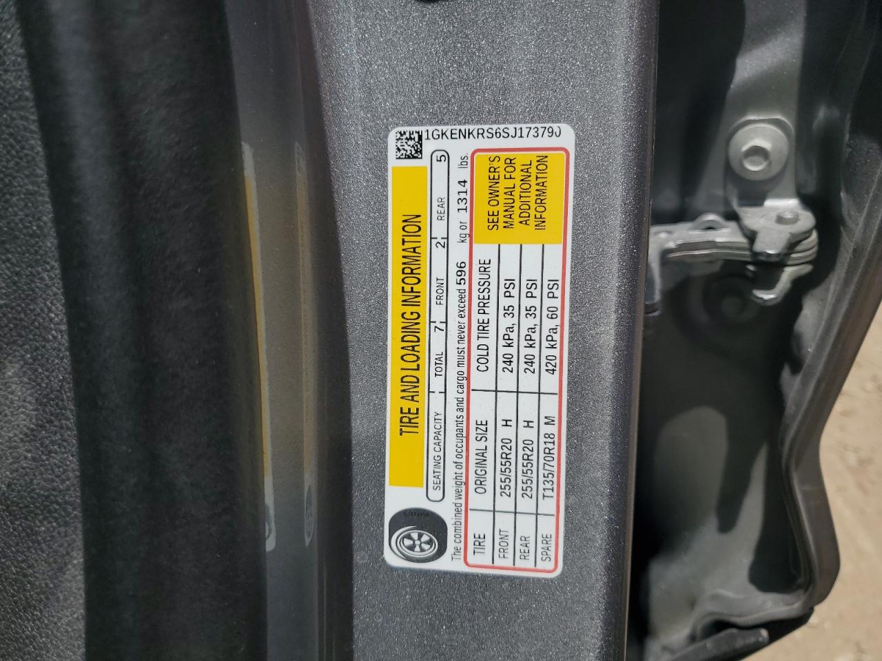 2025 GMC Acadia Elevation VIN: 1GKENKRS6SJ173790 Lot: 68661845