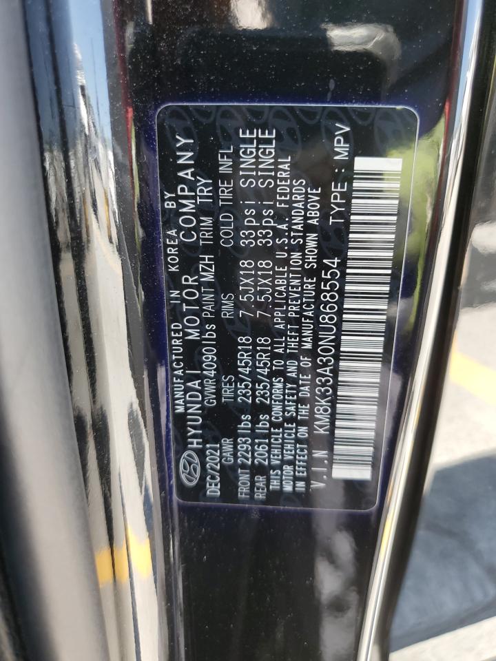 2022 Hyundai Kona N Line VIN: KM8K33A30NU868554 Lot: 68517885