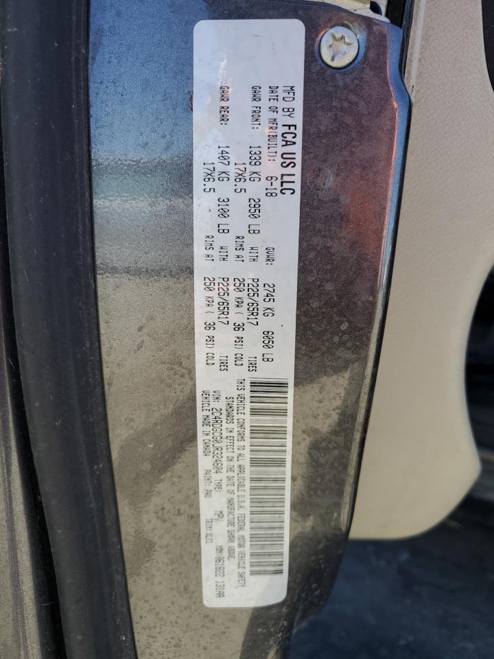 2018 Dodge Grand Caravan Sxt VIN: 2C4RDGCG0JR324604 Lot: 69119075