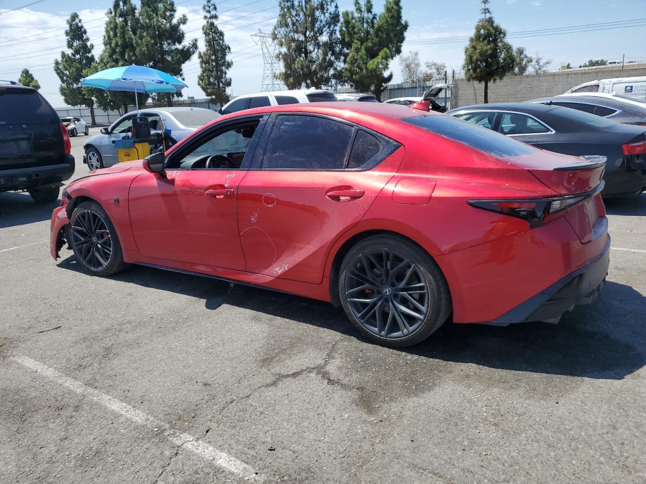 2022 Lexus Is 500 F Sport red null gas JTHAP1D26N5001888 photo #3