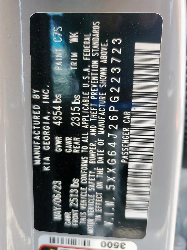 2023 Kia K5 Gt Line VIN: 5XXG64J26PG223723 Lot: 71090255