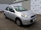 2011 NISSAN MICRA VISIA 1.2 VISIA 5DR for sale at Copart WHITBURN