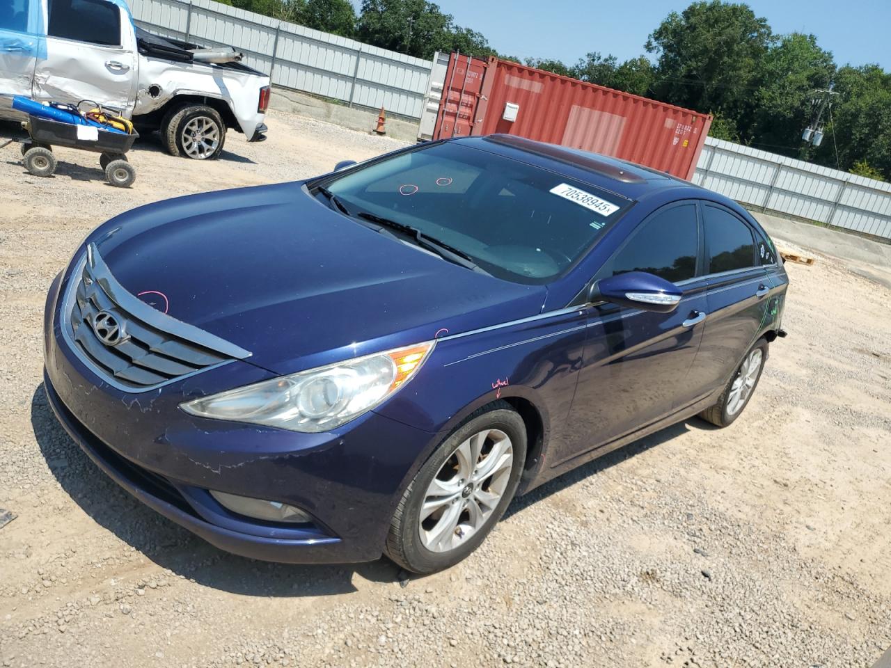 2011 Hyundai Sonata Se blue null gas 5NPEC4AC6BH117990 photo #1