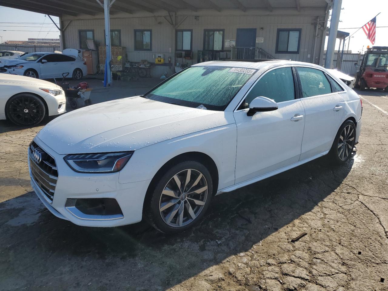 2020 Audi A4 Premium Plus white null gas WAUHMAF42LA070683 photo #1