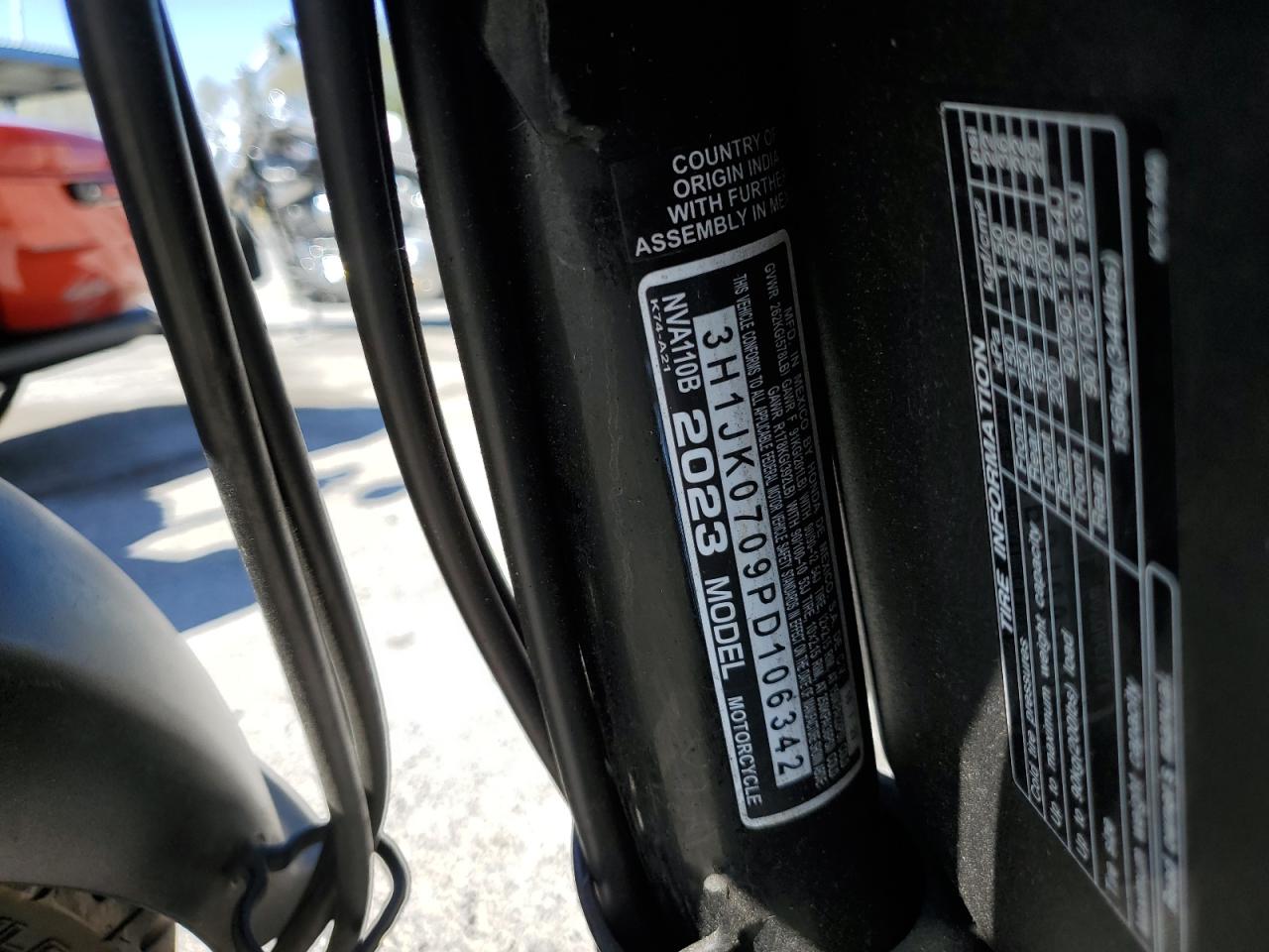 2023 Honda Nva110 B VIN: 3H1JK0709PD106342 Lot: 69197935