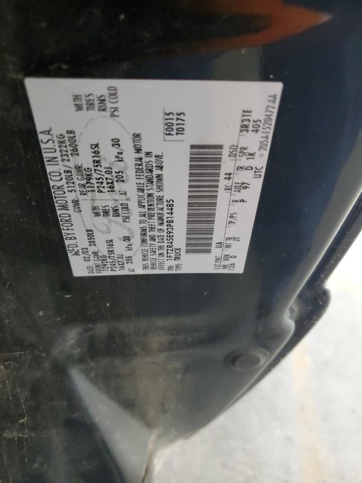 2003 Ford Ranger Super Cab VIN: 1FTZR45E93PB14485 Lot: 70428285