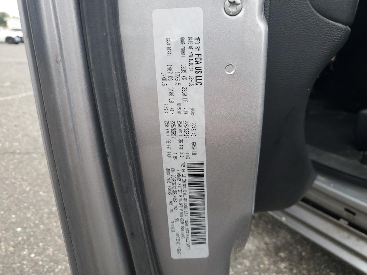 2019 Dodge Grand Caravan Gt VIN: 2C4RDGEG1KR614154 Lot: 69254675