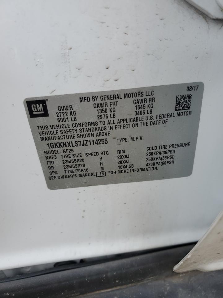 2018 GMC Acadia Denali VIN: 1GKKNXLS7JZ114255 Lot: 66969455