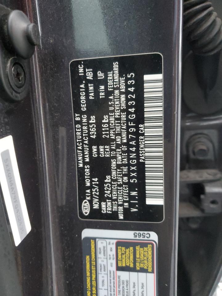 2015 Kia Optima Ex VIN: 5XXGN4A79FG432435 Lot: 69727085