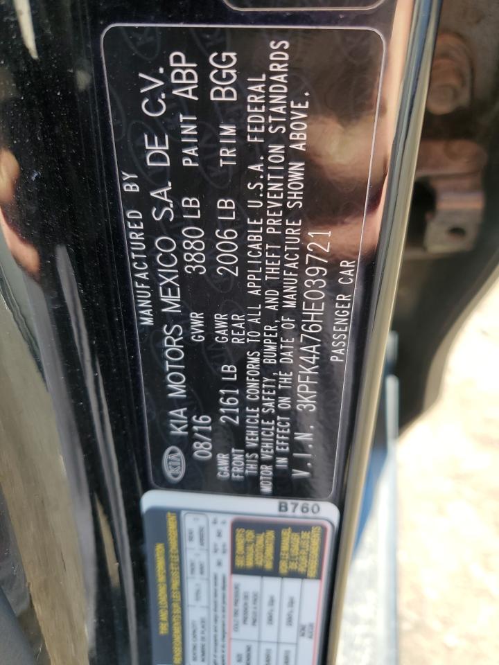 2017 Kia Forte Lx VIN: 3KPFK4A76HE039721 Lot: 81280905