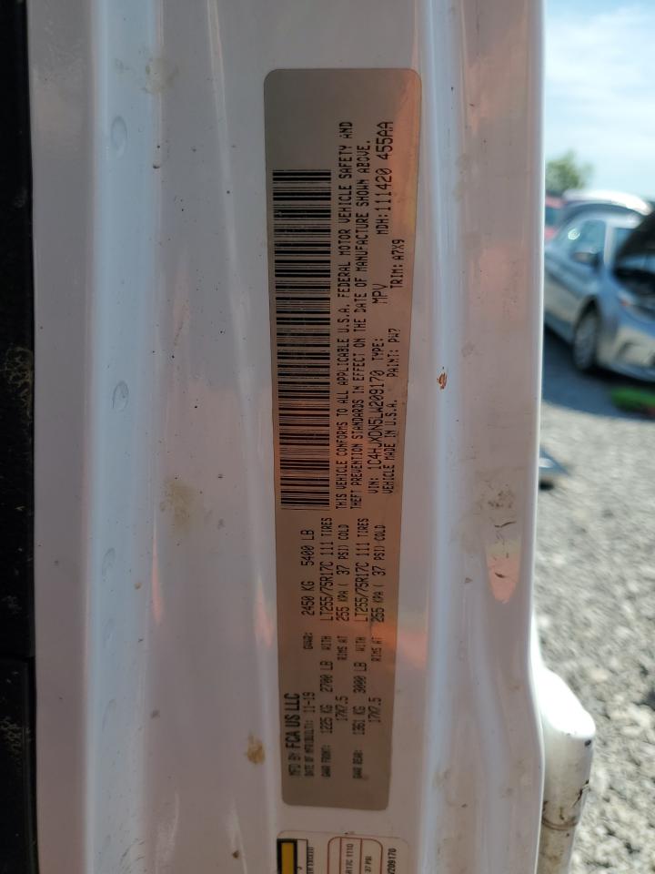 2020 Jeep Wrangler Unlimited Sport VIN: 1C4HJXDN5LW209170 Lot: 69149935