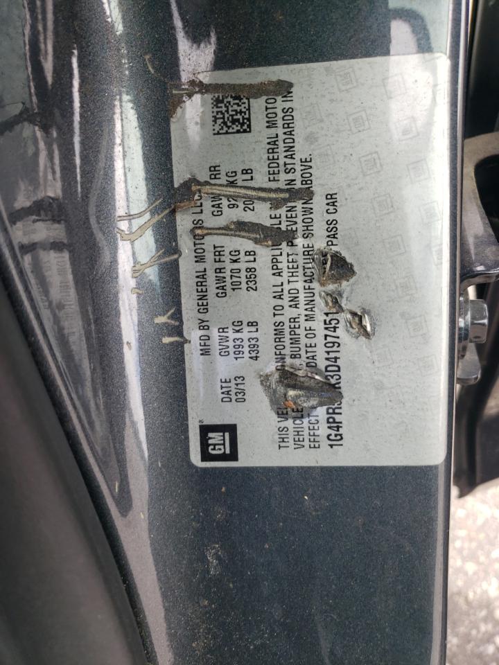 2013 Buick Verano Convenience VIN: 1G4PR5SK3D4197451 Lot: 67353365