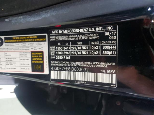 2018 MERCEDES-BENZ GLS 63 AMG 4MATIC  