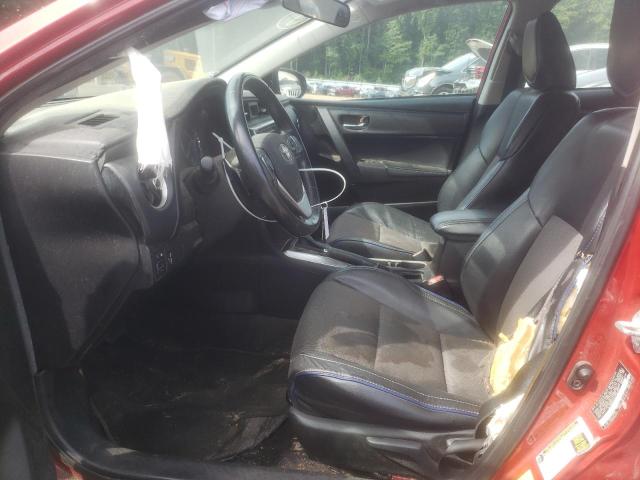  TOYOTA COROLLA 2018 Czerwony