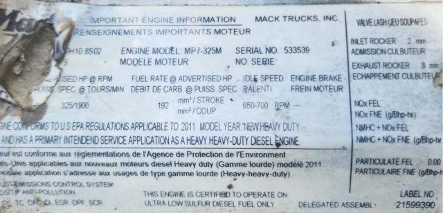 2012 MACK 600 LEU600