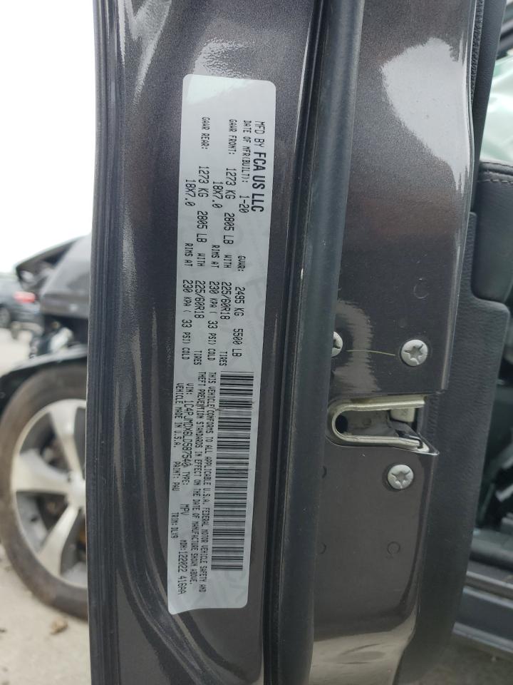 2020 Jeep Cherokee Limited VIN: 1C4PJMDX6LD587540 Lot: 66880165