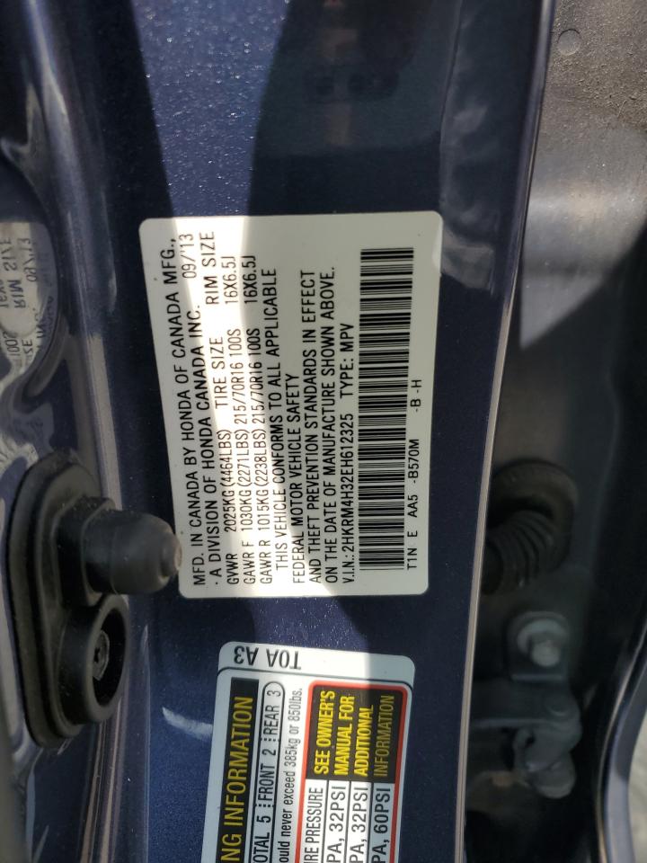 2014 Honda Cr-V Lx VIN: 2HKRM4H32EH612325 Lot: 67930325