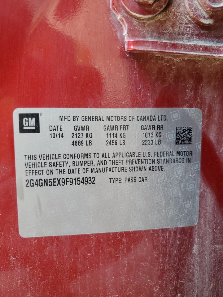 2015 Buick Regal Premium VIN: 2G4GN5EX9F9154932 Lot: 69067215