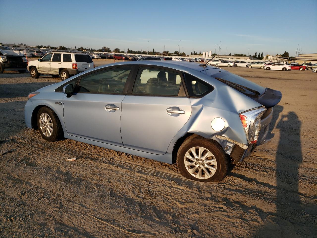2015 Toyota Prius Plug-In blue null hybrid JTDKN3DP3F3071543 photo #3