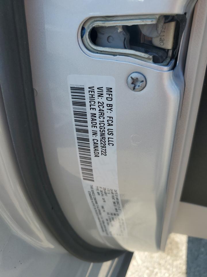 2022 Chrysler Voyager Lx VIN: 2C4RC1CG5NR229722 Lot: 69419095