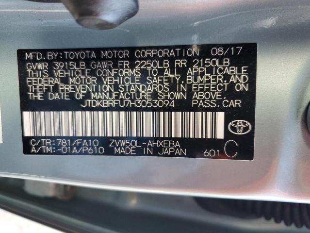 2017 TOYOTA PRIUS   