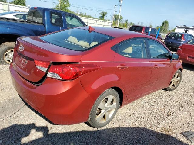 Sedans HYUNDAI ELANTRA 2012 Czerwony