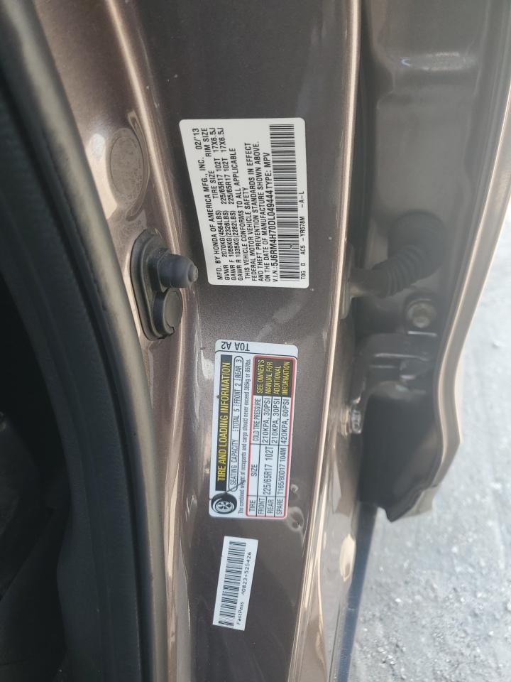 2013 Honda Cr-V Exl VIN: 5J6RM4H70DL049444 Lot: 70535055