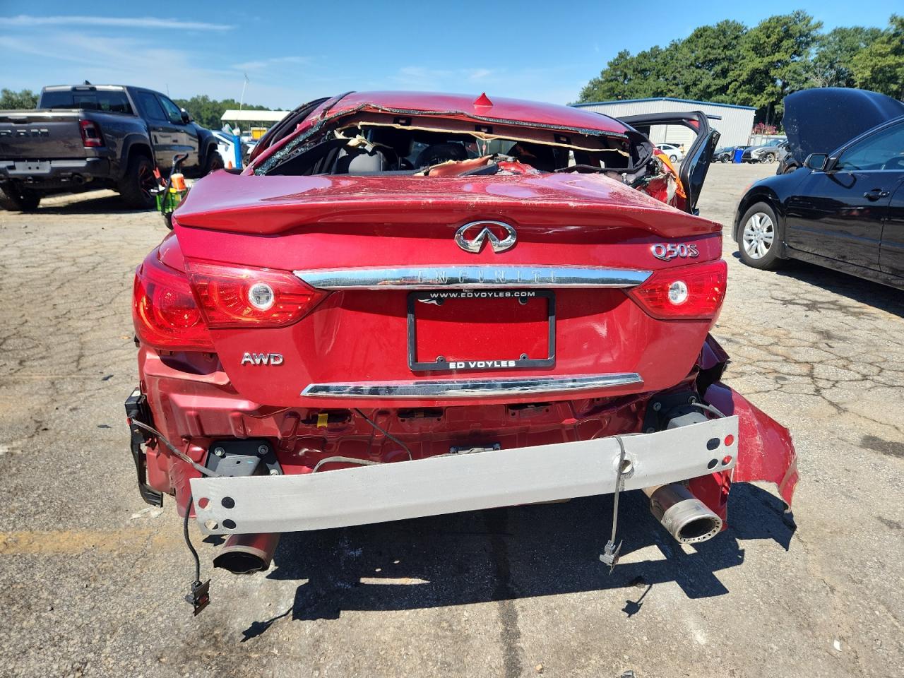 2017 Infiniti Q50 Red Sport 400 VIN: JN1FV7ARXHM871674 Lot: 70320715