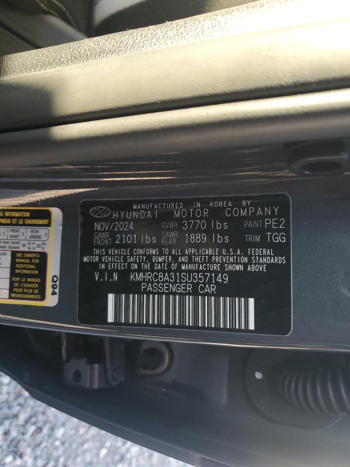 2025 Hyundai Venue Sel VIN: KMHRC8A31SU357149 Lot: 70891815