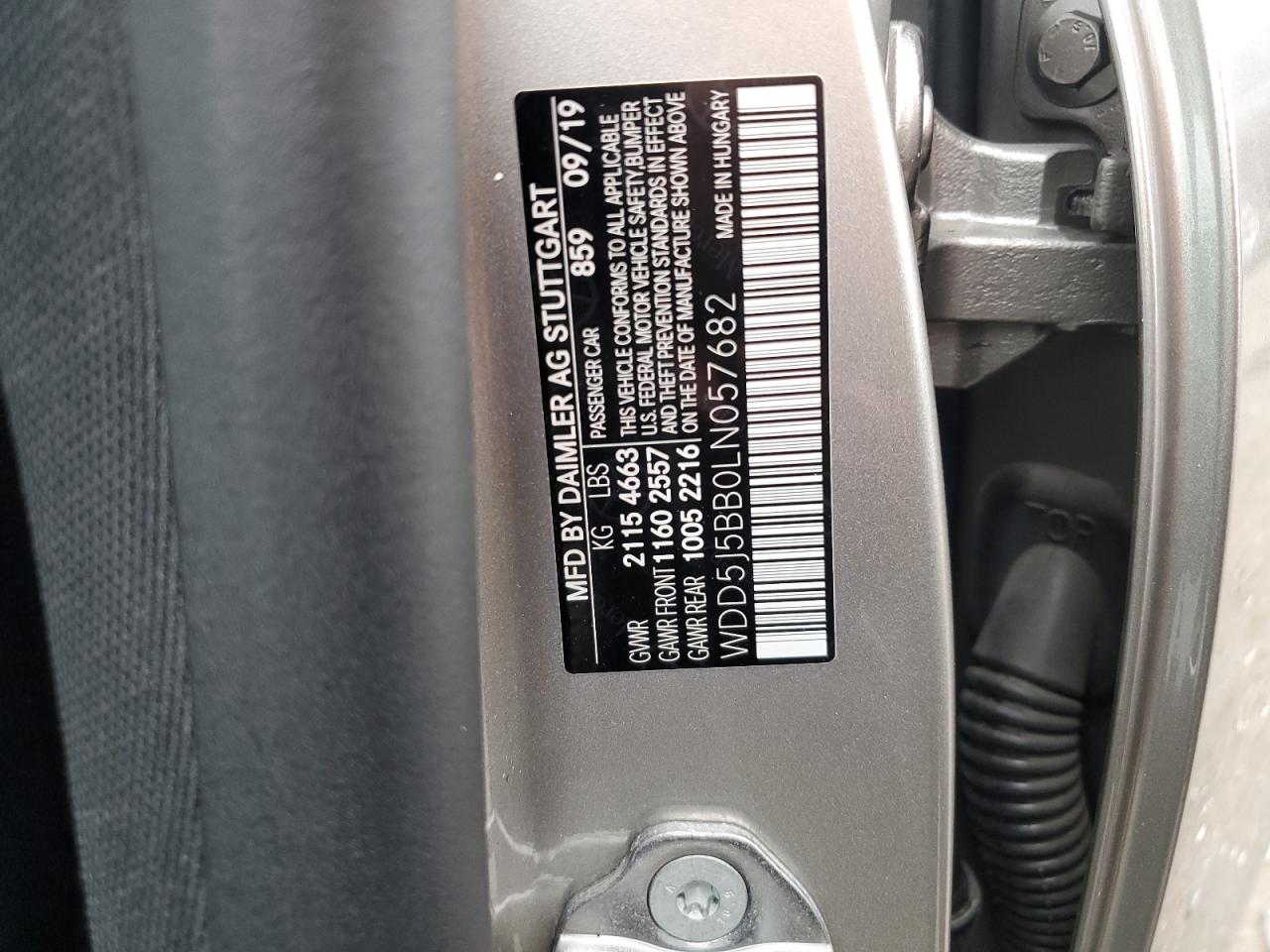 2020 Mercedes-Benz Cla Amg 35 4Matic VIN: WDD5J5BB0LN057682 Lot: 67511905
