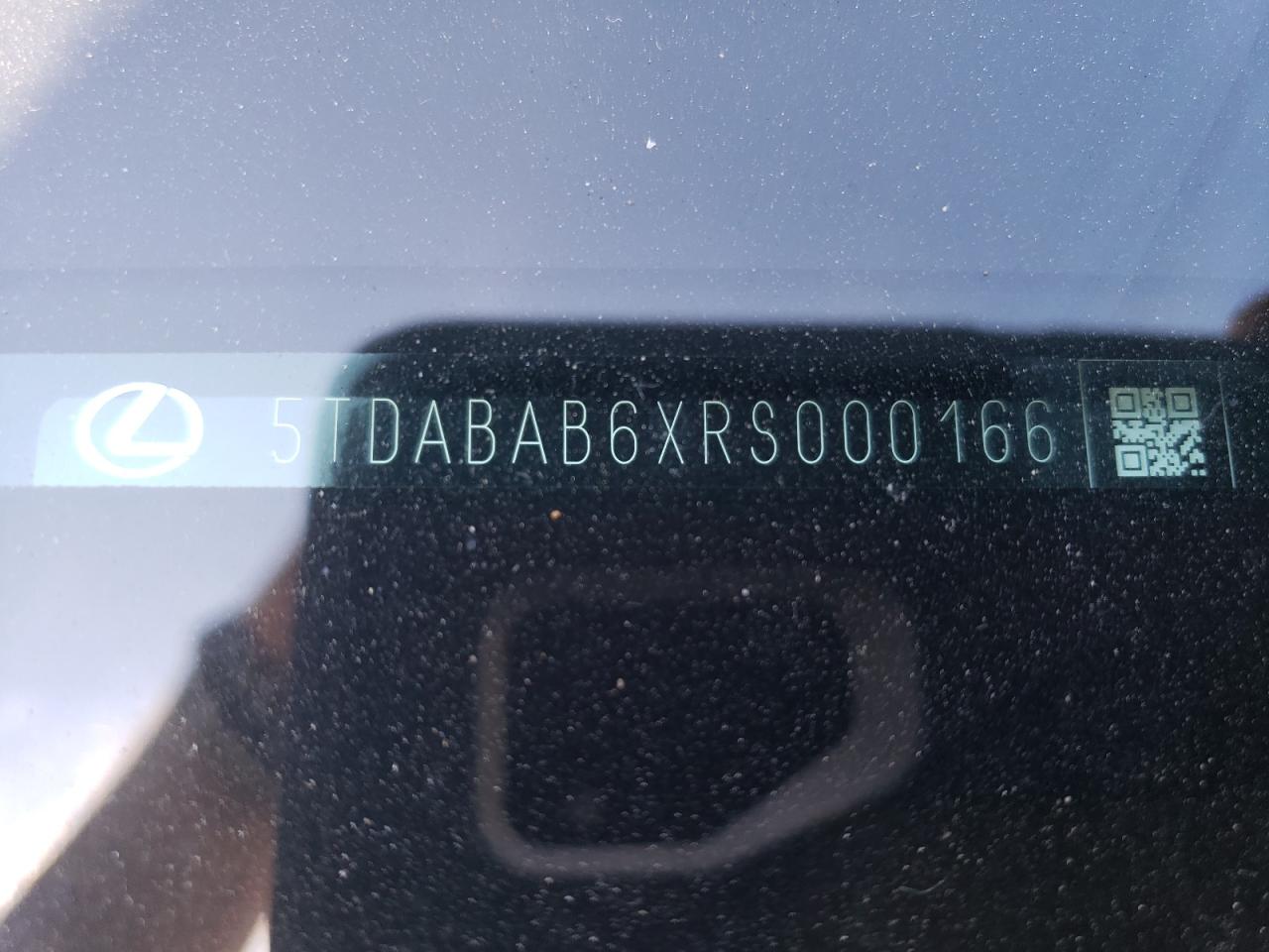 2024 Lexus Tx 500H F Sport Premium VIN: 5TDABAB6XRS000166 Lot: 68399495