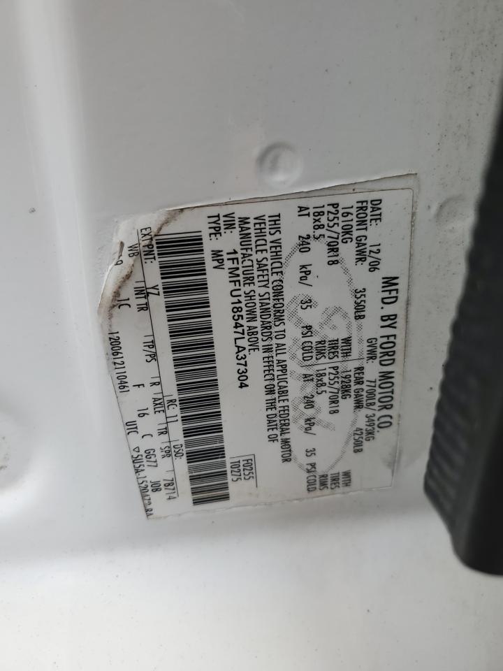 2007 Ford Expedition Eddie Bauer VIN: 1FMFU18547LA37304 Lot: 68783385