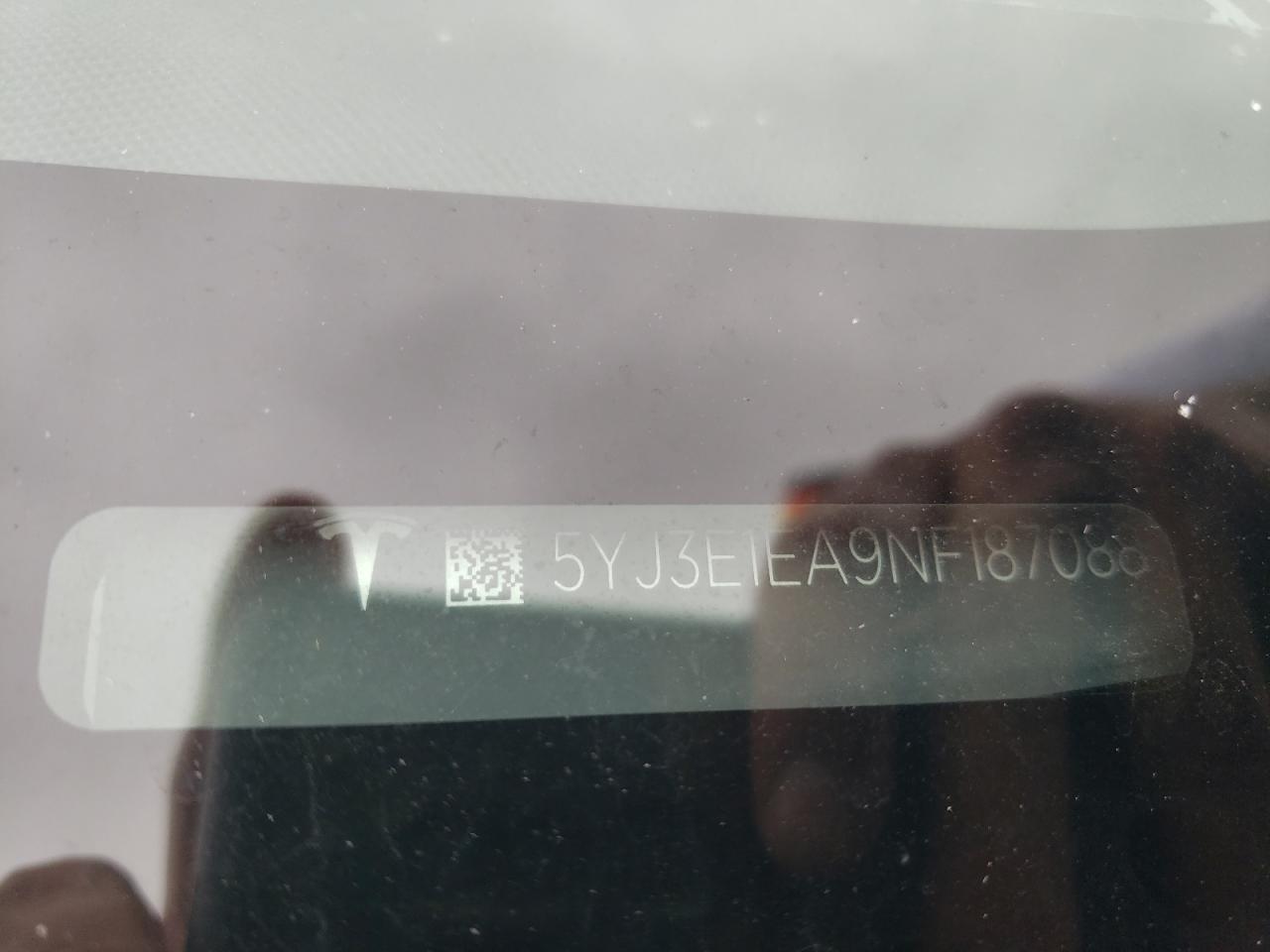 2022 Tesla Model 3 VIN: 5YJ3E1EA9NF187088 Lot: 68729125