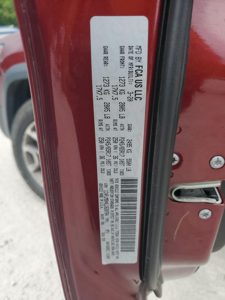 2020 Jeep Cherokee Trailhawk VIN: 1C4PJMBX4LD620764 Lot: 69381695