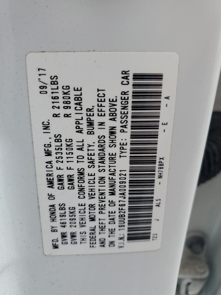 2018 Acura Tlx Tech+A VIN: 19UUB2F67JA009021 Lot: 69613695