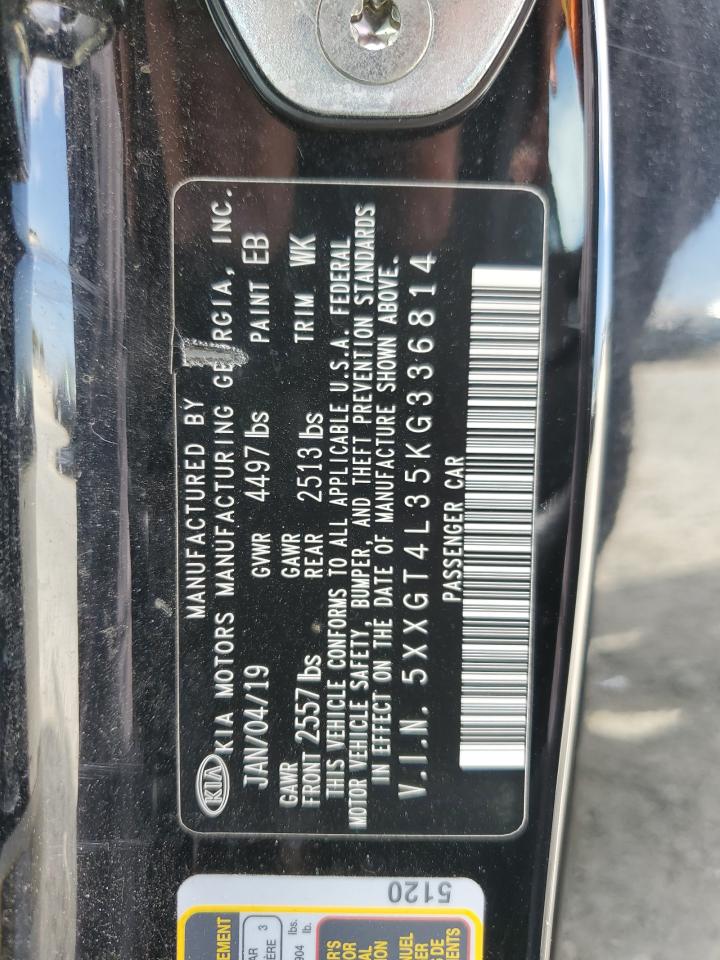 2019 Kia Optima Lx VIN: 5XXGT4L35KG336814 Lot: 67600375