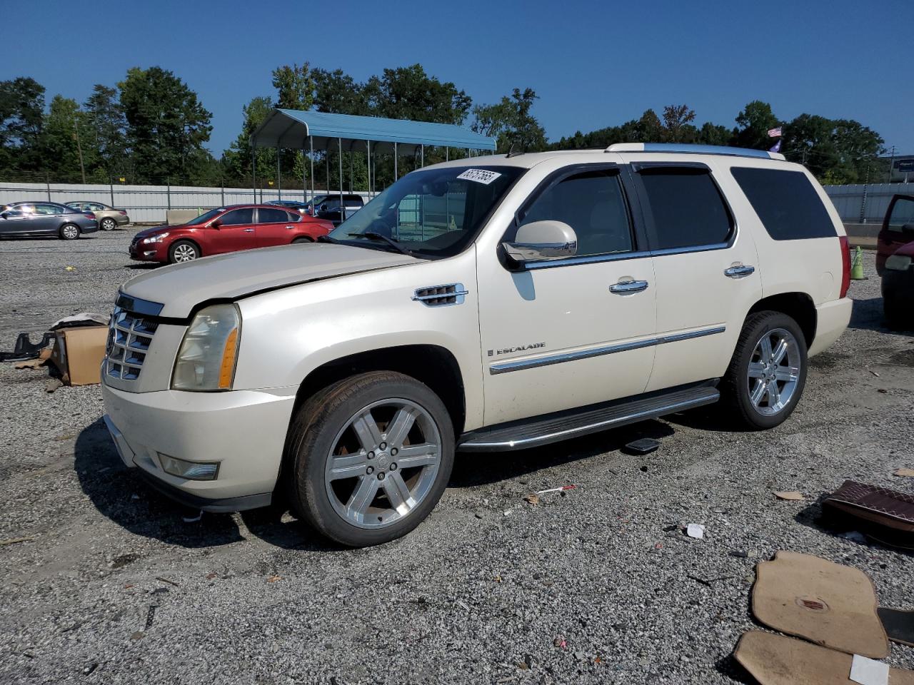2007 Cadillac Escalade Luxury white null gas 1GYFK63887R391360 photo #1