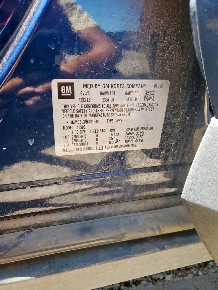 2022 Buick Encore Gx Select VIN: KL4MMDSL3NB101348 Lot: 70136385