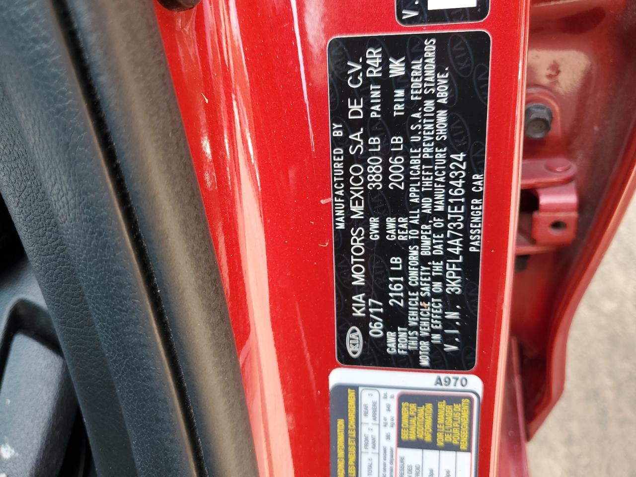 2018 Kia Forte Lx VIN: 3KPFL4A73JE164324 Lot: 69621045