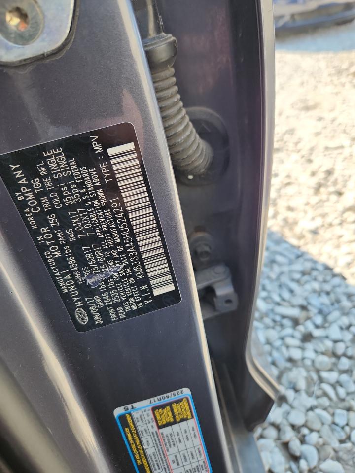 2017 Hyundai Tucson Limited VIN: KM8J33A45HU524291 Lot: 70771765