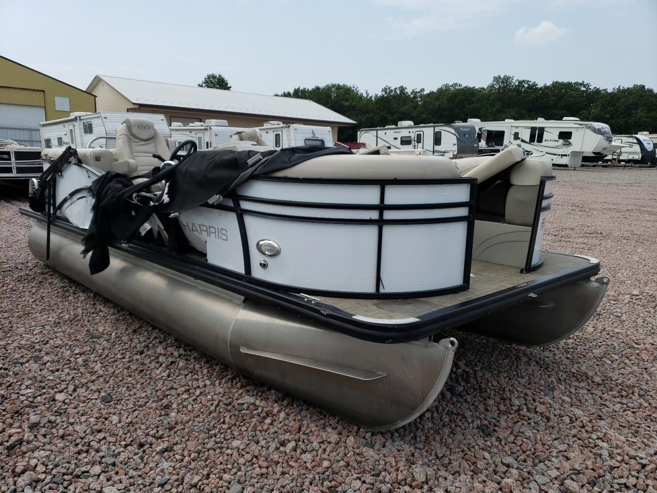 2018 Harris Boat - Boats Pontoon Boat white null null HAMP3514A818 photo #1