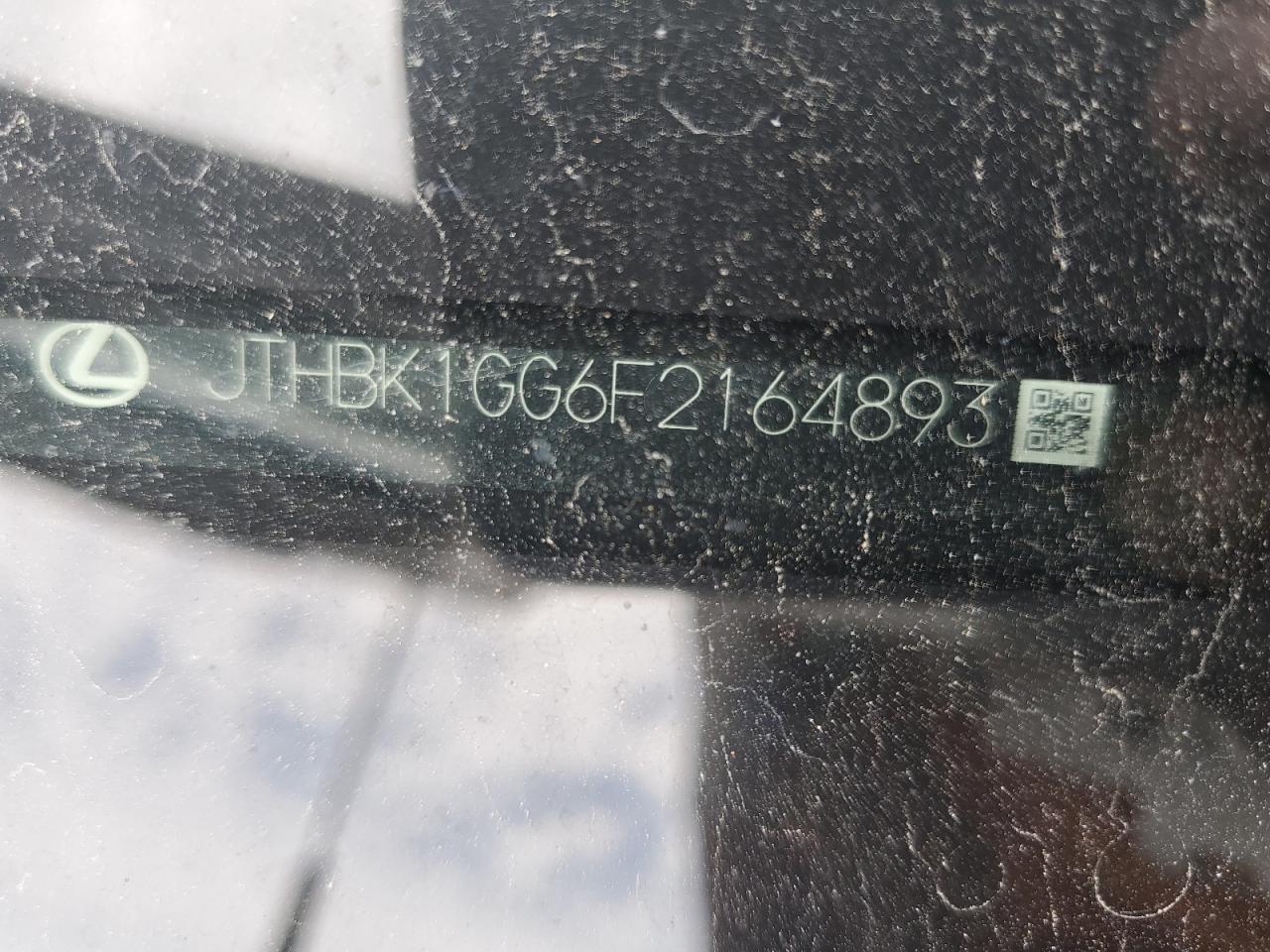 2015 Lexus Es 350 VIN: JTHBK1GG6F2164893 Lot: 70560165